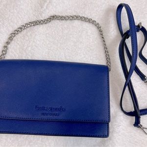 Kate Spade Cameron Monotone Deep Azure Convertible Crossbody Shoulder Bag